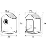 BNDL cosy bird house + feeder paddenstoel beige